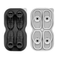 Shoe Shape  Molds 4 Slot Silicone Reusable Drink Cooler for Party Beverages Family Gathering Home Use