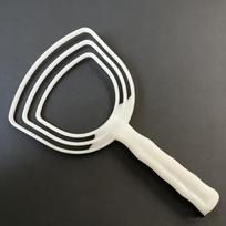 Multifunction Plastic Meat Scraper Manual Fish Scale Cleaner Handheld White Bone Scraper for Efficient Food Prep