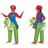 Super Mario Bros. Costume, Mario Cosplay, Yoshi Mascot Set, Costume, Game Character, Children, Kids [Item]