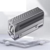 zmart COOLLEO M.2 2280 NVMe SSD Heatsink, 2 Heat Pipes, SSD Cooler, 14.8Wmk, with Thermal Pad, Thermal Conductive Sheet, Heat Dissipation Pad, NVMe