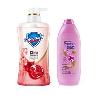 Safeguard Pomegranate Body Wash & Rejoice Shampoo Bundle