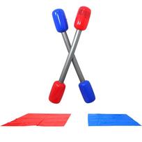 With Mats Yard Game Sticks Air Hammer Gladiator Games Sticks Inflatable Sticks  Boys Girls 1 set