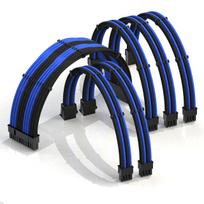 LINKUP 50cm Super Soft and Flexible PSU Cable Extension with Sleeve for Custom Mod PC Power Supply, Braided with Comb, 6-Pack  1x 24P  2x 8P (4+4)
