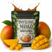 Herbata Czarna Zmysłowe Mango 50 G Ceylon Duża Ilość Mango 25% Liściasta