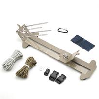 Metal DIY Paracord Bracelet Jig Kit with Marlin Spike Tool Survival Bracelet Making Jig Adjustable Length Jig Bracelet Maker