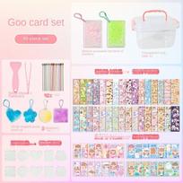 Acrylic DIY Keyring Cartoon Sticker DIY Goo Card Set DIY Keychain Making Kit  Student Stationery 49