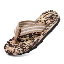 Summer Men's Soft Sole Flip-Flops: Large Size 47 Versatile Outdoor Beach Sandals Size 42