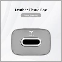Car Tissue Box Holder Leather Car Center Console Armrest Napkin Case Sun Visor Backseat Bag For Tesla Model 3 Y  S X Cybertruck