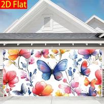 2D Watercolor Floral Butterfly Backdrop for Baby Shower & Bridal Shower Decor 47.2x31.5inch/120*80cm