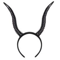 Black Antelope Horn Headpiece Devil Queen Witch Headdress Devil Horn Headpiece Demon Sheep Horn Headpiece Cosplay Events