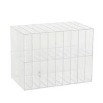 New Acrylic Pen Pencil Storage Box School Supplies Pen Case Desk Marker Organize Thickening Pen Holder Stationery Storage Box skaidri