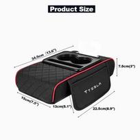Car Center Console Armrest Cushion Pad Storage Box Tissue Holder for Tesla Model 3 Y S X Roadster SpaceX