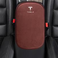 Car Center Console Armrest Box Mats Non-slip Fur Pad For Tesla Model 3 Model Y Roadster SpaceX Model S Model X Cybertruck Coil