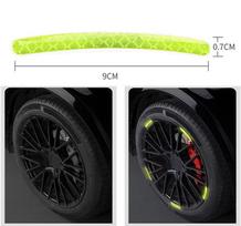 For Porsche Cayenne Panamera Macan Cayman Boxster 718 911 car wheel hub reflective sticker  tire anti-collision reflective strip