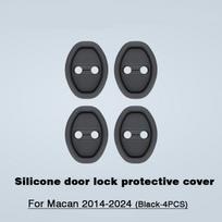 For Porsche Panamera Cayenne Macan 718 911 Car Door Latch Guard Cover Silicone Car Door Lock Cover Protector and Noise Reduction