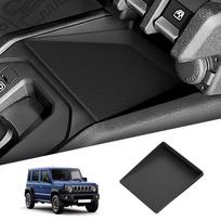 for Suzuki Jimny 2024 2025 Center Console Storage Box Central Tray Pad Organizer Stowing Tidying Car Interior Accessories Black