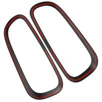 2 PCS Car Tail Light Frame For Mini Clubman F54 2022 Rear Tail Light Lamp Decorative Cover Stickers Black ABS Car Accessories