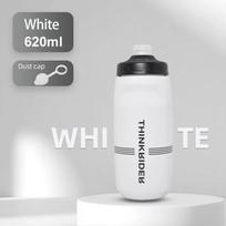 ThinkRider 620ml/750ml Bicycle Bottle MTB Road Bike Water Bottle Outdoor Sports Plastic Portable Large Capacity Drink Cycling White 620ml