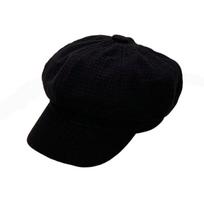 Vintage Octagonal Women Berets Winter Accessories Soft Fabric Visors Cap Retro Buckets Hat Autumn Winter