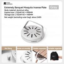 MOBI GARDEN Extremely Banquet Mosquito Incense Case Aluminium Alloy Plate For Mosquito Anti-fire Repellent Incense Coil Tray Box