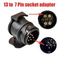 13 To 7 Pin Plug Adapter Trailer Connector 12V Towbar Towing Waterproof Plugs Socket Adapter Protect Connections 13 To 7 Pin