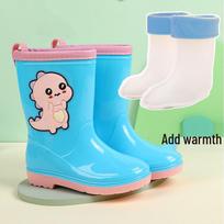 Korean Kids Rain Boots - Non-slip, Waterproof Rubber Shoes for Girls and Boys Size 34, Insole 21.5CM