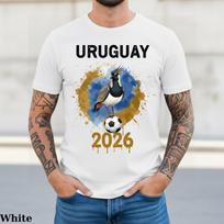 Uruguay Soccer T-Shirt 2026 | La Celeste Football Fan Tee | Artistic Uruguay National Bird Shirt | United 2026 Tournament 2026 Uruguay Gift S