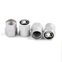 Car Tire Valve Caps Decorative Tyre Wheel Stem Air Valve Cover for Skoda Octavia Rapid Fabia Superb Kodiaq Scala Karop Kamiq VII