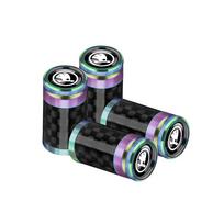4Pcs Carbon Fiber Car Wheel Tire Valve Stem Air Cap Auto Accessories for Skoda Rapid Fabia 1 2 Kamiq Octavia A7 A5 A4 Superb VRS