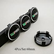 4pcs 56mm 60mm Car Wheel Center Hub Cap Rim Cover VRS Logo Emblem Sticker For Skoda Octavia Fabia Kamiq Kapoq Kodiaq Rapid SCALA