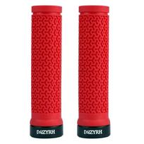 Mountain Bike Road Bike Lock On MTB Grips Bicycle Grips Bike Grip Cover Bicycle Handlebar Grips Bike Handlebar Cover raudona