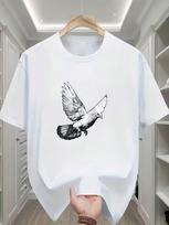 Abstract Ying Yang T-Shirt Vintage Anime Shirt Anime Stuff Funny Costumes T-Shirts For unisex Cotton S