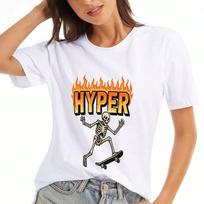 Hunter Organization Ladies' Cotton T Shirt, Premium Cotton Print, Durable, Casual & Fashionable, Anime  Graphic Tee, Classic Style, Soft And Breathabl S įvairiaspalvis