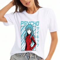Psycho Anime Girl Wounisex' Cotton T Shirt, Premium Cotton Quality Print, Durable And Comfortable, Casual Fashion,Stylish Anime Psycho Girl Graphic Te S