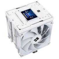 Thermalright Burst Assassin 120 Vision White Side-Flow Single Tower Heatsink CPU Cooler with 2.4-inch LCD Panel, 6 x 6mm Heat Pipes, Authorized