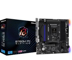 ASRock B760M PG Riptide Motherboard, compatible with Intel 12th and 13th Generation CPUs (LGA1700), B760 Chipset, DDR5 Micro ATX Motherboard