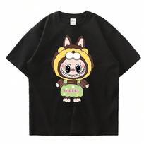 Anime LABUBU Print T Shirt Couple Student Street Sports Casual Wounisex T-Shirt Girl Summer Funny Clothes Wounisex's Clothing S
