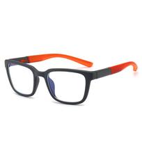 Men's Sporty Blue Light Blocking TR90 Glasses with Detachable Temples, Prescription-Ready Flat Lenses