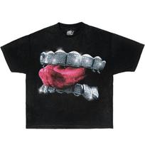 GRILLZ TEE Graphic Boxy Unisex T-Shirt XXL