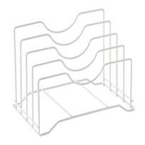 Multi Layer Pan Lid Organizer Hollow Design Cutting Board Holder New Kitchen Storage Rack  Cabinet balta