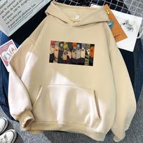 Užsienio prekyba Naujas japonų komiksų serialas Naruto periferinė mada Harajuku Print vyriškas ir moteriškas gobtuvas 3XL