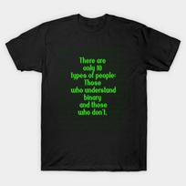Men Black Print T-shirt Super Large TShirt there-are-10-types-of-people No-Cut Transfer Paper Print Cotton Tshirt S juoda
