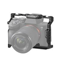 Andoer Camera Cage Aluminum Alloy Camera Video Cage with Dual Cold Shoe Mount Numerous 1/4 Inch