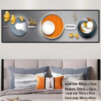 Self-Adhesive Bedroom Wall Mural: Decorative Painting for Bedside, Hotel, Master Bedroom, and B&B Small 100cm x 33cm