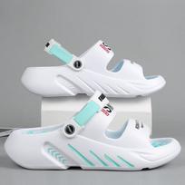 Summer New Men's Massage Slippers Outdoor Sandals Beach Comfortable Slides Clogs Garden Casual Shoes Men Sandals Big Size 47 48 39-40 white