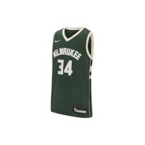Nike Jaunimo Retro Krepšinio Liemenė Giannis Antetokounmpo #34 Milwaukee Bucks Sezonas 20 Gerbėjų Leidimas Vyriški Viršutiniai Drabužiai Žalia AA4539-323 L