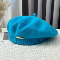 1pc Women'S Fashion Beret Hat, Polyester Fiber, Breathable,Christmas Holiday, Fantasy Theme, Hand Wash Only, Elastic Closure, for Autumn/Winter Season