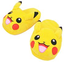 MORIPiLO Pokemon kambarinės šlepetės pūkuotos dydžio pliušinės mielos Pokemon Morishita Makura (Pikachu Kunyaku) 23.0-25.0cm, Unisex, Žaislas, Dovana, Geltonas, Personažas,