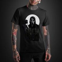Vintage Halloween T-shirt Ghost Face Horror Movie Spooky Scary Outfit Costume S