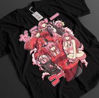 Darling In The Franxx Shirt Zero Two Tshirt Hiro T-Shirt Goro Miku Top Anime Tee 4XL
